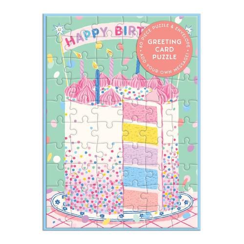 Cover image for Confetti Birthday Cake Greeting Card Puzzle