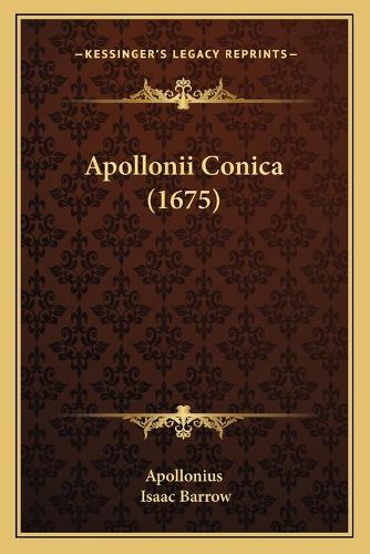 Cover image for Apollonii Conica (1675)