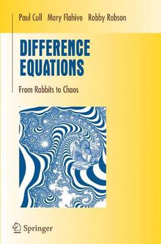 Cover image for Difference Equations: From Rabbits to Chaos