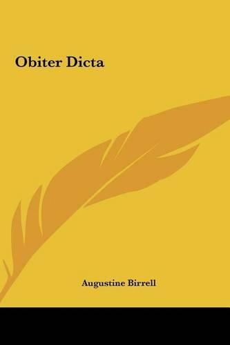 Obiter Dicta