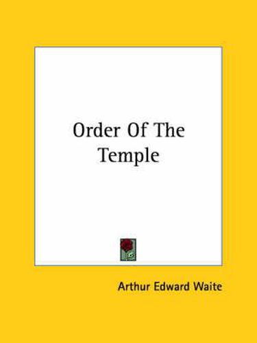 Cover image for Order of the Temple