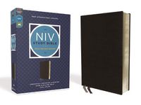 Cover image for NIV Study Bible, Fully Revised Edition, Bonded Leather, Black, Red Letter, Comfort Print