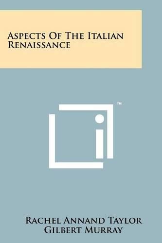 Cover image for Aspects of the Italian Renaissance