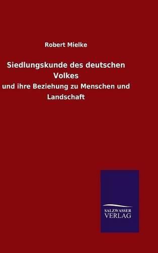 Cover image for Siedlungskunde des deutschen Volkes