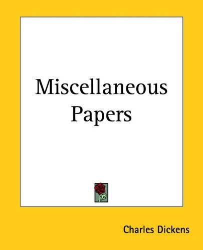 Cover image for Miscellaneous Papers