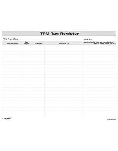 Cover image for TPM Tag Register: TPM Tag Register