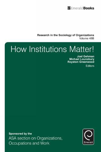 Cover image for How Institutions Matter!