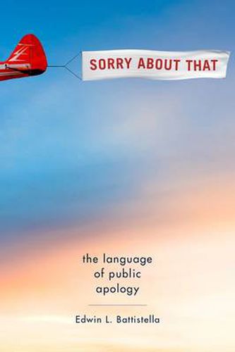 Cover image for Sorry About That: The Language of Public Apology