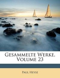 Cover image for Gesammelte Werke, Volume 23