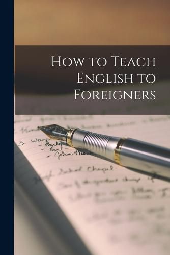 Cover image for How to Teach English to Foreigners