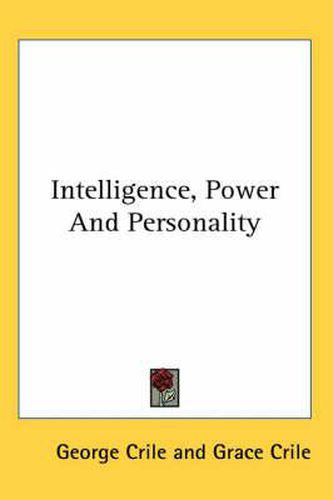 Cover image for Intelligence, Power and Personality