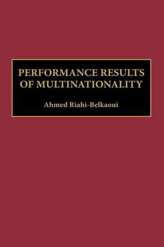 Cover image for Performance Results of Multinationality