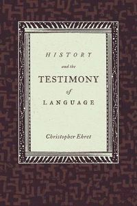 Cover image for History and the Testimony of Language