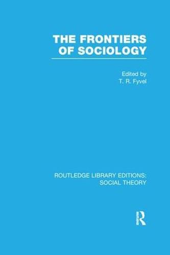 Cover image for The Frontiers of Sociology