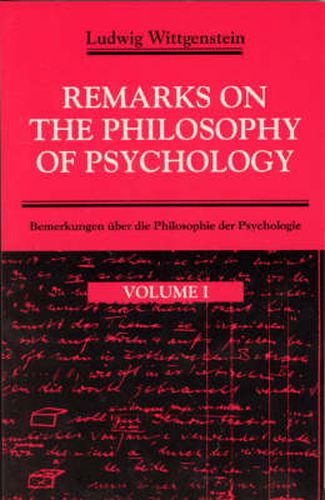 Remarks on the Philosophy of Psychology