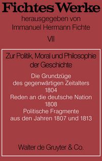 Cover image for Zur Politik, Moral Und Philosophie Der Geschichte