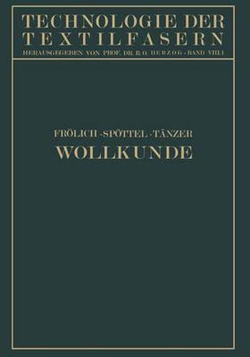 Cover image for Wollkunde: Bildung Und Eigenschaften Der Wolle