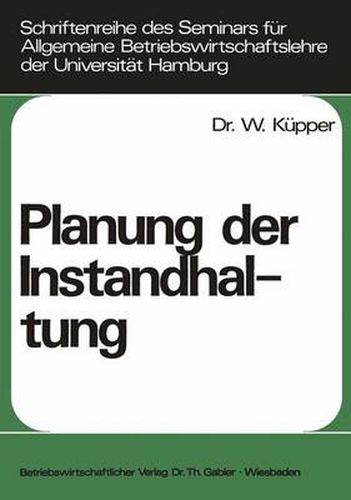 Cover image for Planung Der Instandhaltung