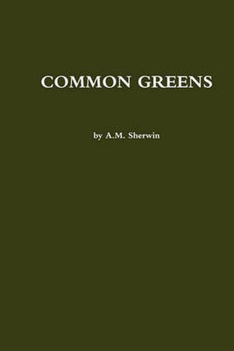 Cover image for Common Greens