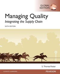 Cover image for Managing Quality: Integrating the Supply Chain, Global Edition