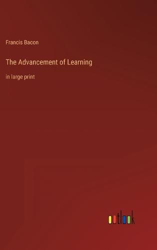 Cover image for The Advancement of Learning