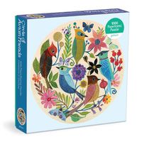 Cover image for Circle of Avian Friends 1000 Piece Round Puzzle