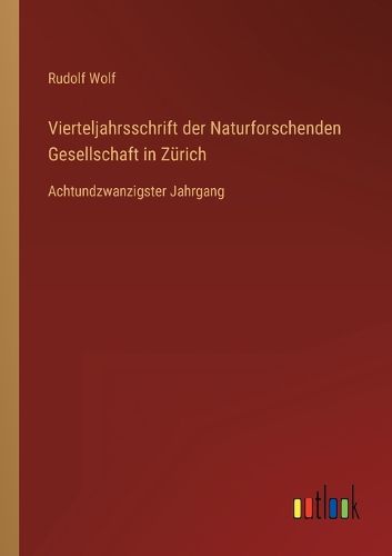 Cover image for Vierteljahrsschrift der Naturforschenden Gesellschaft in Zuerich