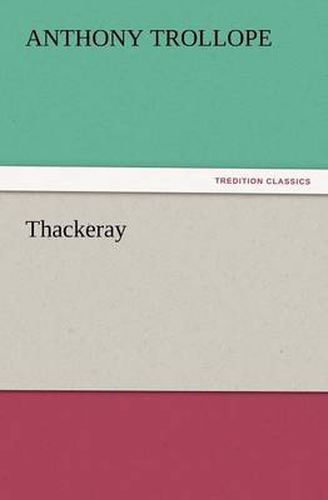 Cover image for Thackeray