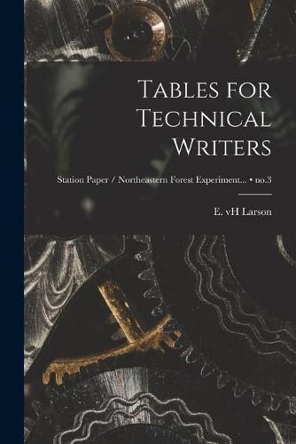 Cover image for Tables for Technical Writers; no.3