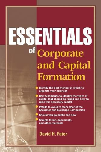 Cover image for Essentials of Corporate and Capital Formation