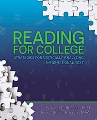 Cover image for Reading for College