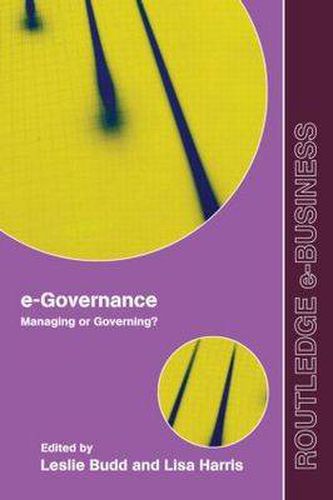 Cover image for e-Governance: Managing or Governing?