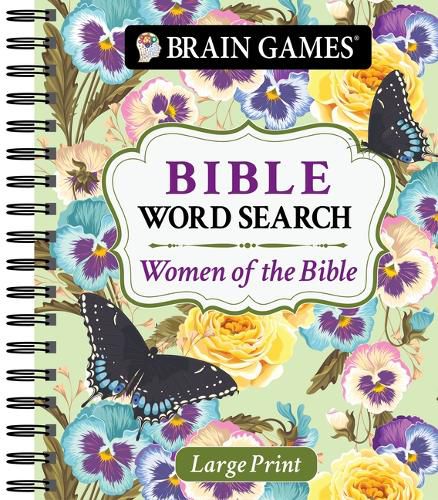 Cover image for Brain Games - Large Print Bible Word Search: Women of the Bible