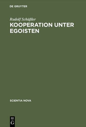 Cover image for Kooperation unter Egoisten