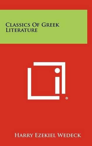 Cover image for Classics of Greek Literature