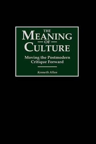 Cover image for The Meaning of Culture: Moving the Postmodern Critique Forward