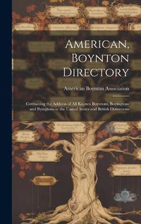 Cover image for American, Boynton Directory