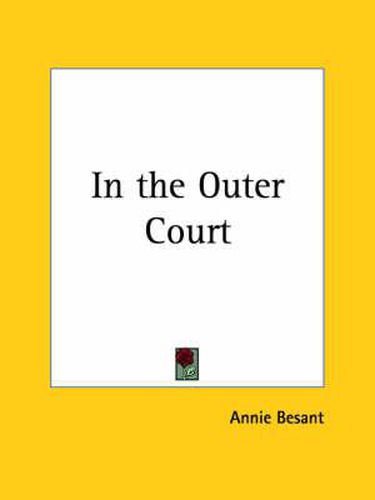 Cover image for In the Outer Court (1895)