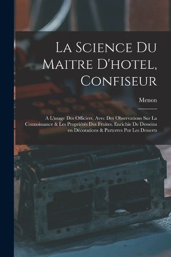 Cover image for La science du maitre d'hotel, confiseur