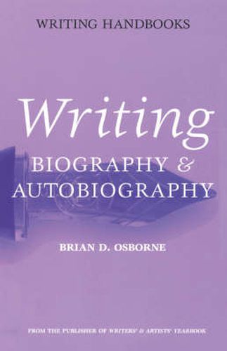 Cover image for Writing Biography and Autobiography