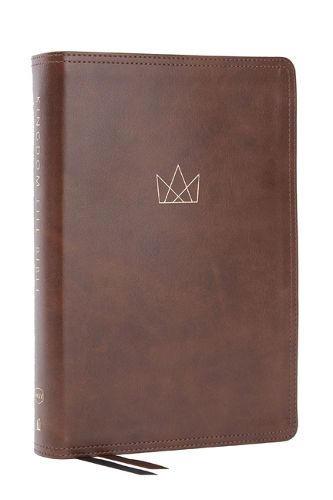 Cover image for Kingdom Life Bible: Joining God's Mission to Save the World (NKJV, Brown Leathersoft, Red Letter, Comfort Print, Thumb Indexed)