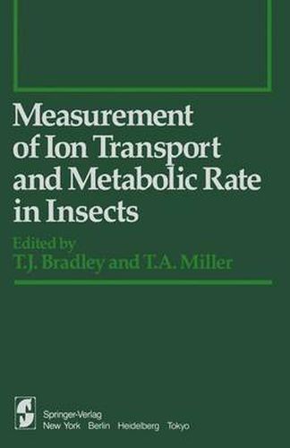 Cover image for Measurement of Ion Transport and Metabolic Rate in Insects