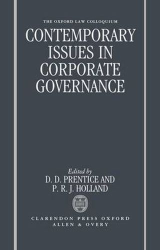 Cover image for Contemporary Issues in Corporate Governance