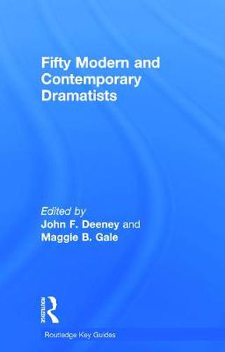 Cover image for Fifty Modern and Contemporary Dramatists