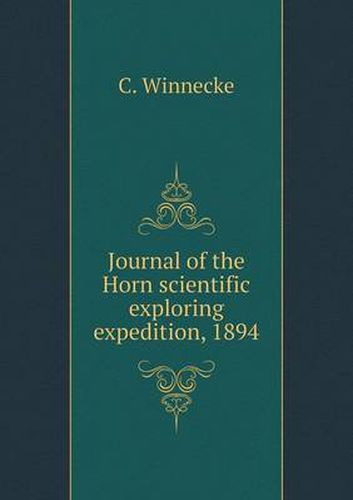 Cover image for Journal of the Horn scientific exploring expedition, 1894