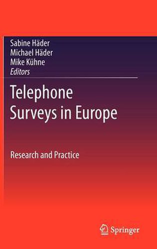 Cover image for Telephone Surveys in Europe: Research and Practice