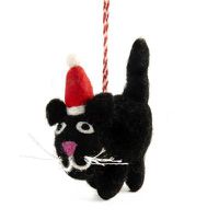 Cover image for Blackie Cat Felt Decoration