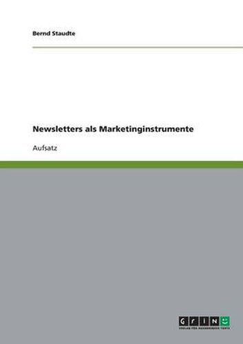 Cover image for Newsletters als Marketinginstrumente
