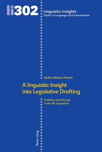 Cover image for A linguistic Insight into Legislative Drafting