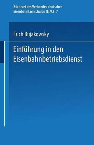 Cover image for Einfuhrung in Den Eisenbahnbetriebsdienst